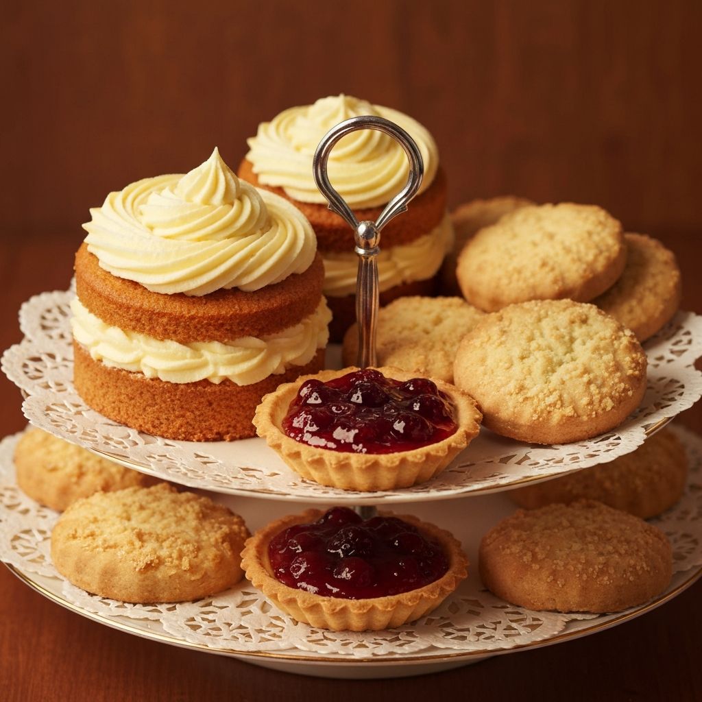 Sweet cakes, cream pastries and jam tarts at Patrick's Hot Bread